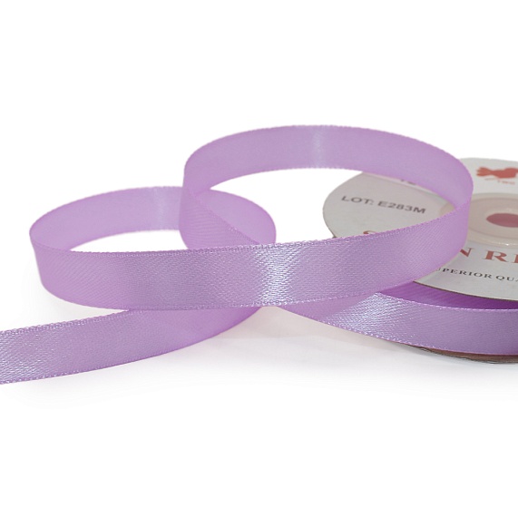 Лента атласная 12 мм  30 ярд Н сиреневый светлый 080 – №1