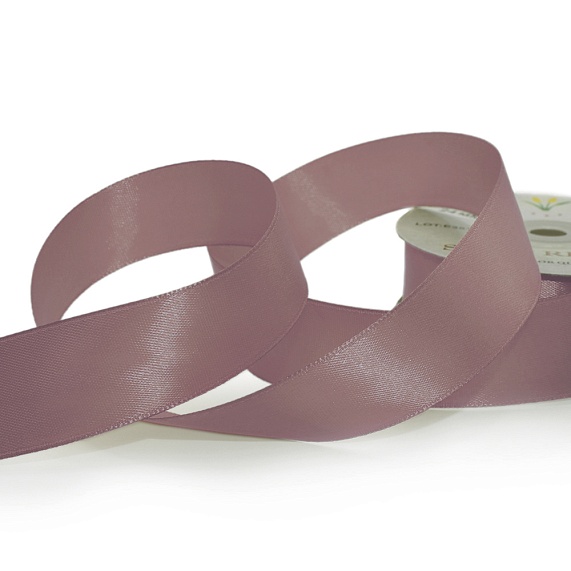 Лента атласная 25 мм  30 ярд Н розовый 189 – №1