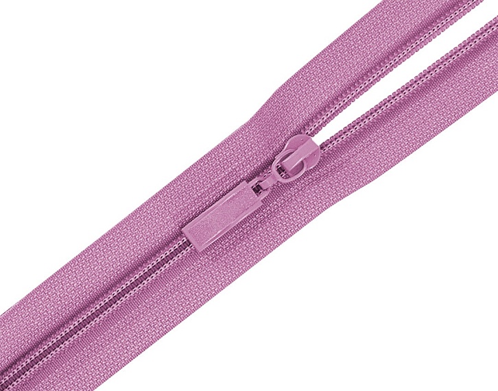 Молния спиральная 60 см Т5 разъемная  Лидер сиреневый 051 – №1