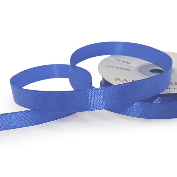 Лента атласная 12 мм  30 ярд Н синий 152 – №1