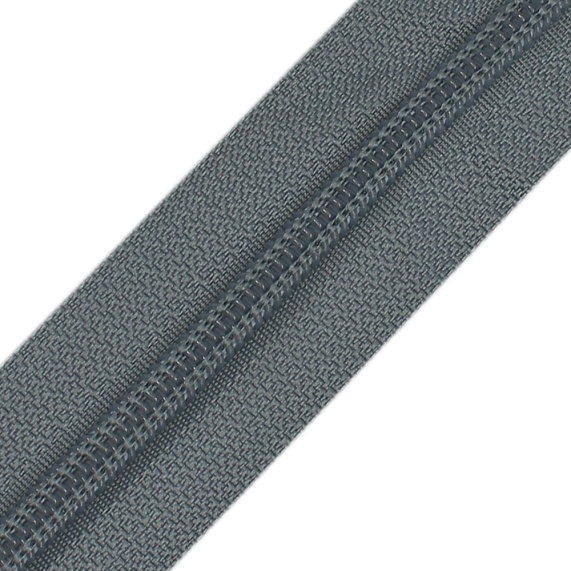 Молния спиральная 40 см Т5 разъемная  А серый 316 – №1