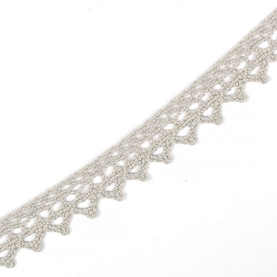 Тесьма вязаная  10 мм 10 м арт.TBY-5036 М серый лен 22 – №1