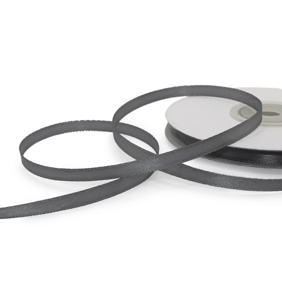 Лента атласная 6 мм  30 ярд Н серый 181 – №1