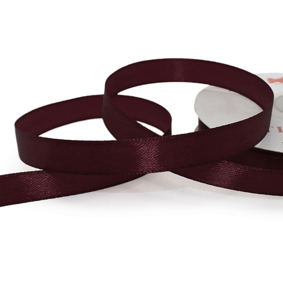 Лента атласная 12 мм  30 ярд Н бордовый 067 – №1
