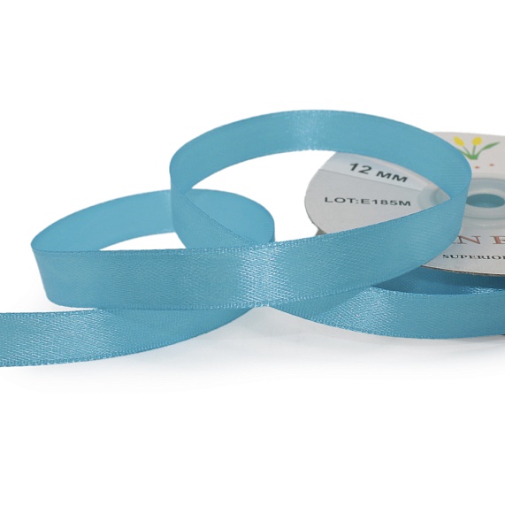 Лента атласная 12 мм  30 ярд Н бирюзовый 145 – №1