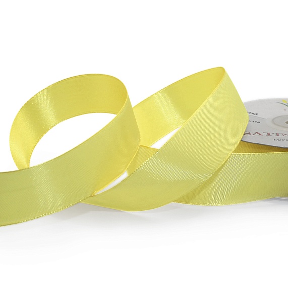 Лента атласная 25 мм  30 ярд Н желтый 015 – №1