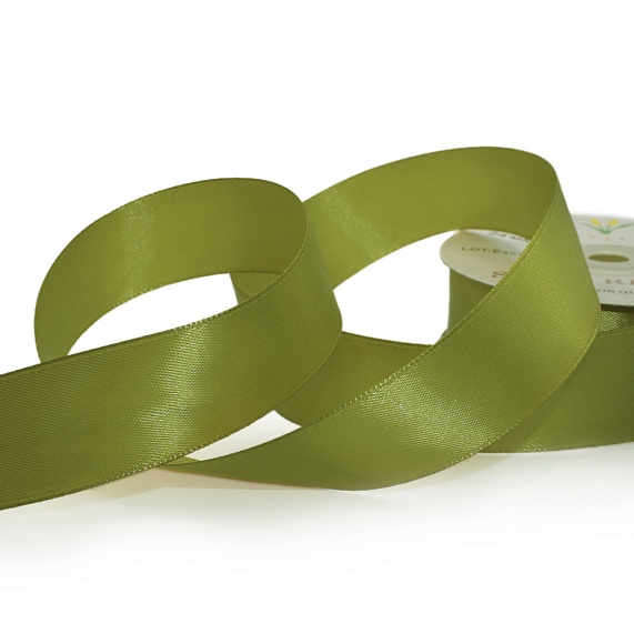 Лента атласная 25 мм  30 ярд Н оливковый 135 – №1