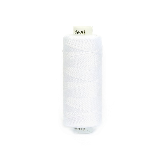 Нитки полиэстер 40/2 366 м   IDEAL белый – №1