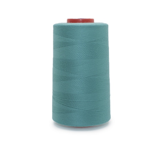 Нитки полиэстер 40/2 5000 ярд   Серебряная Нить морская волна 1241 – №1