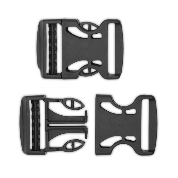 Защелка-трезубец (фастекс) 30 мм пластик 100 шт арт.Ф-30/3 ВП черный – №1