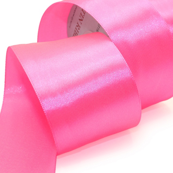 Лента атласная 50 мм  30 ярд Н розовый 051 – №1