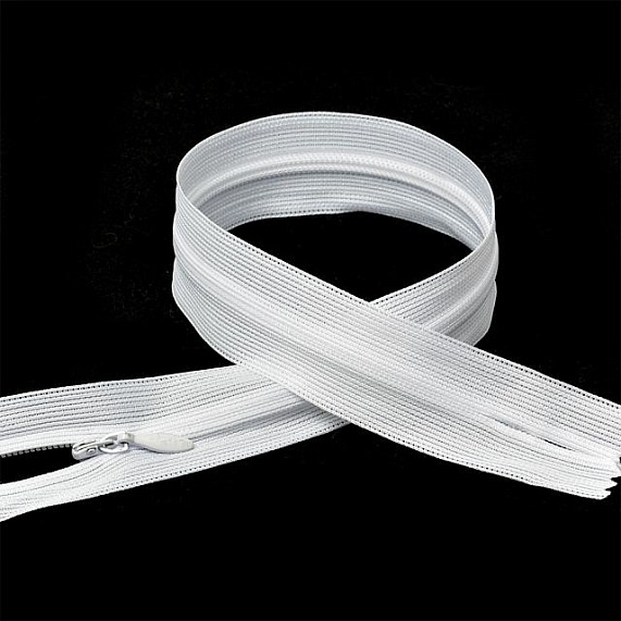 Молния потайная 60 см Т3, А белый – №1