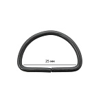 Полукольцо d=25 мм металл 500 шт А никель – №3