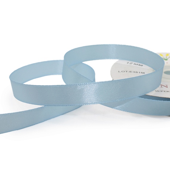 Лента атласная 12 мм  30 ярд Н голубой 147 – №1