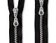 Молния металлическая 80 см Т5 разъемная 2 замка никель А черный – №2
