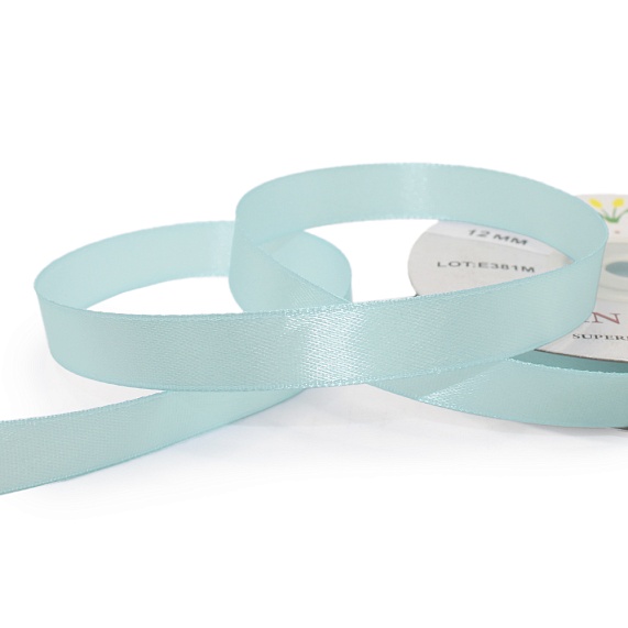 Лента атласная 12 мм  30 ярд Н голубой светлый 148 – №1