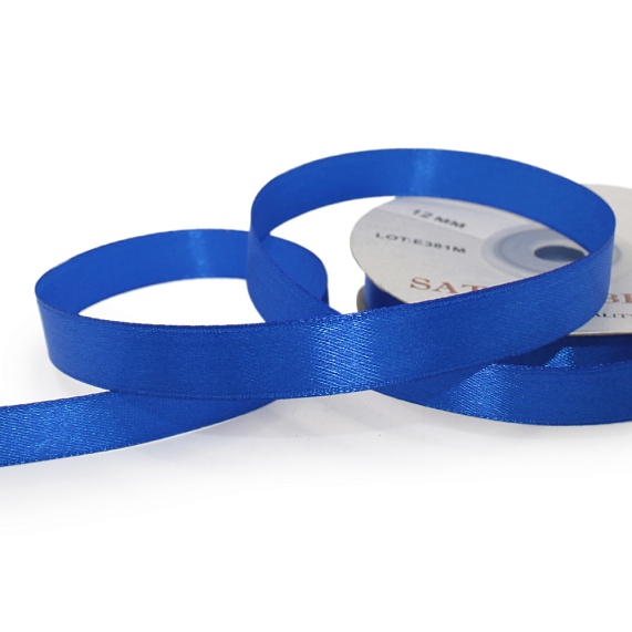 Лента атласная 12 мм  30 ярд Н васильковый 153 – №1