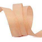 Лента репсовая  25 мм  IDEAL в рубчик 27,4 м  М персиковый светлый 714 – №30