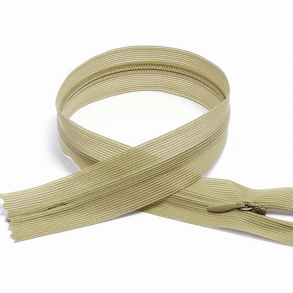 Молния потайная 50 см Т3, А бежевый светлый 277 – №1