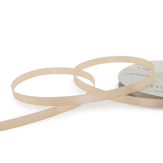 Лента атласная 6 мм  30 ярд Н розовый светлый 029 – №1