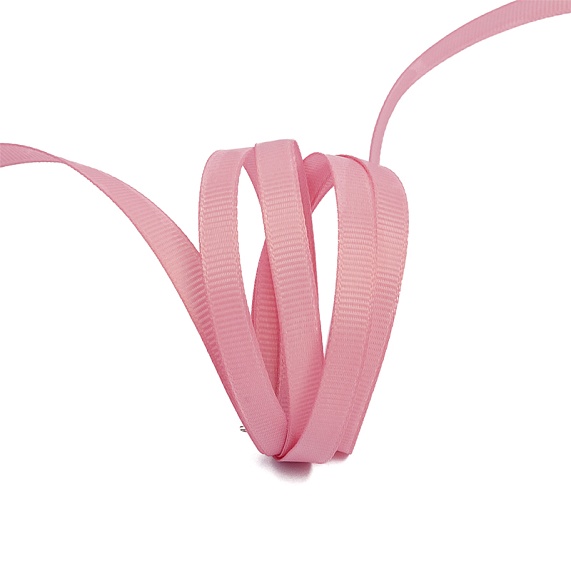 Лента репсовая  6 мм  IDEAL 27,4 м  М розовый темный 158 – №1