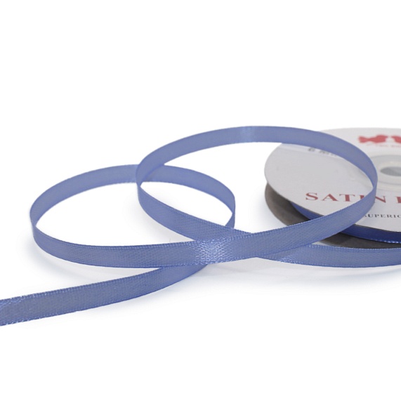 Лента атласная 6 мм  30 ярд Н голубой 184 – №1