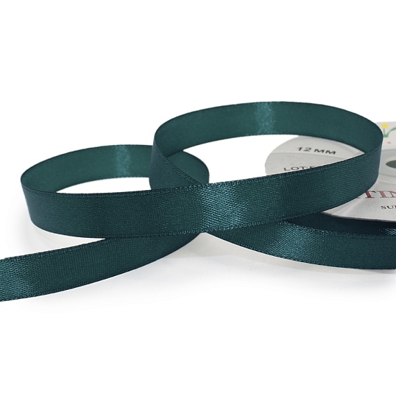 Лента атласная 12 мм  30 ярд Н зеленый темный 122 – №1