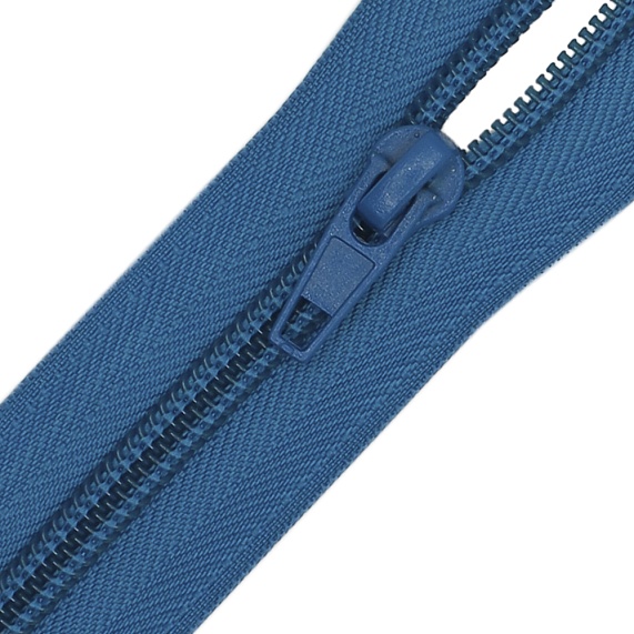 Молния спиральная 40 см Т5 разъемная  Лидер голубой светлый 350 – №1