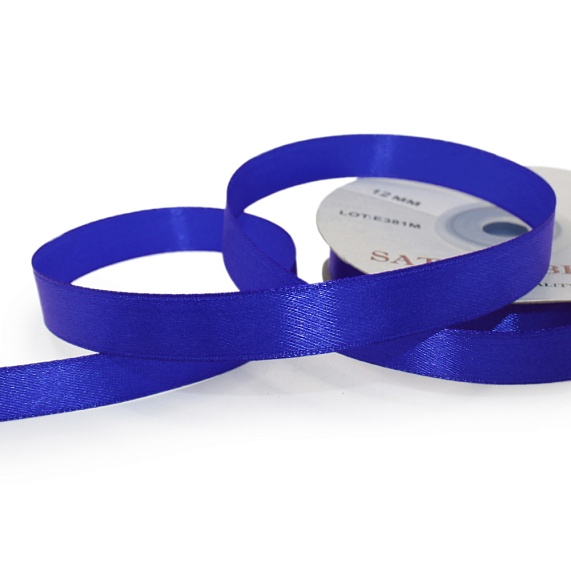Лента атласная 12 мм  30 ярд Н синий 154 – №1