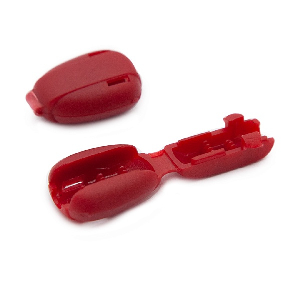 Концевик защелкивающийся №2 красный – №1