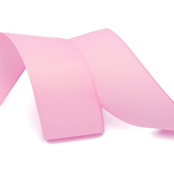 Лента репсовая  38 мм  IDEAL в рубчик 27,4 м  М розовый холодный 148 – №1