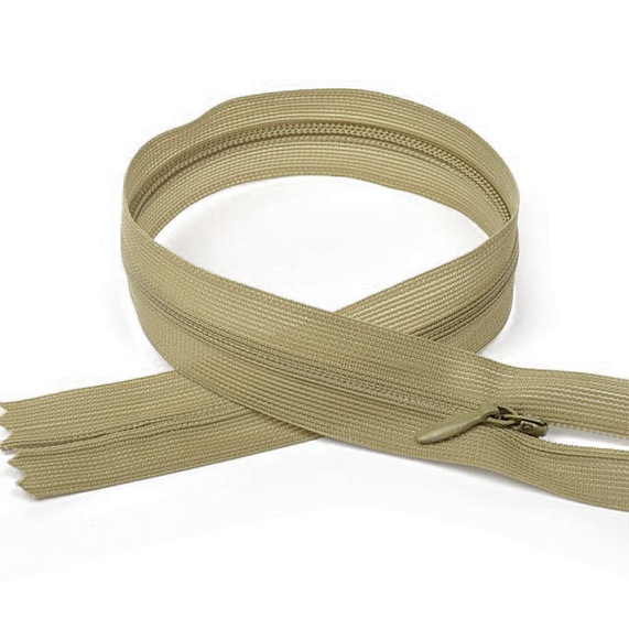 Молния потайная 50 см Т3, А бежевый 278 – №1