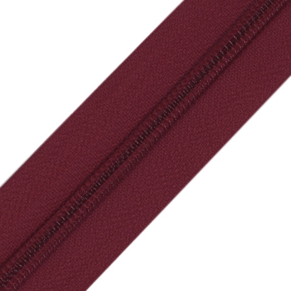 Молния рулонная  Т5 14 гр/м 200 м К/О бордовый 179 – №1