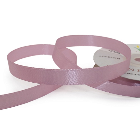 Лента атласная 12 мм  30 ярд Н розовый 046 – №1