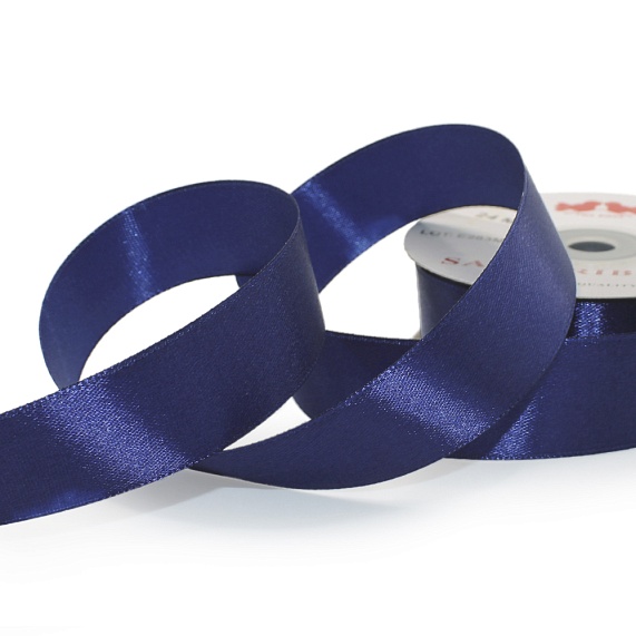 Лента атласная 25 мм  30 ярд Н синий 156 – №1