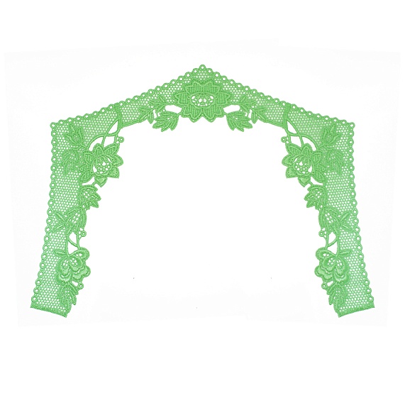 Вставка гипюр   10733 зеленый – №1