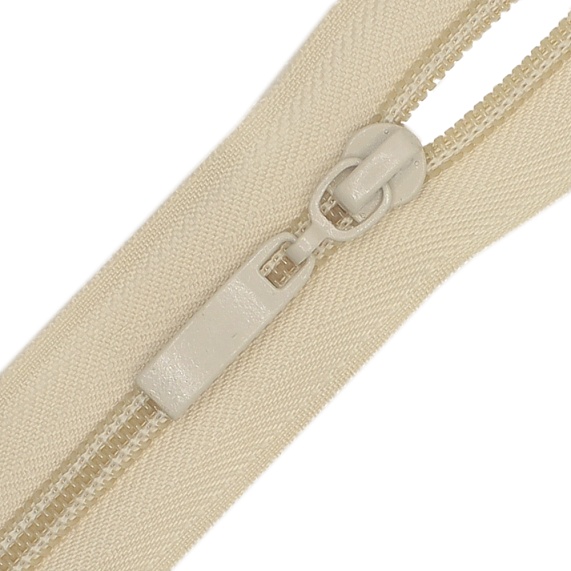 Молния спиральная 80 см Т5 разъемная  Лидер молочный 123 – №1