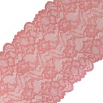 Кружево (метраж) стрейч 170 мм    арт.AV-02  Турция розовый 13-2806 – №6