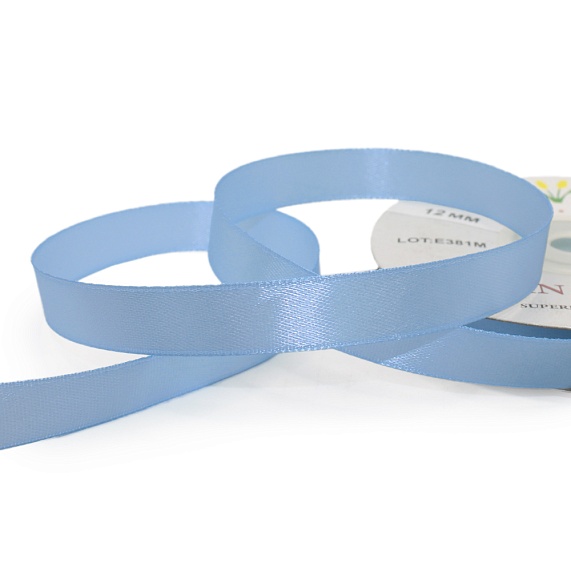 Лента атласная 12 мм  30 ярд Н синий светлый 149 – №1
