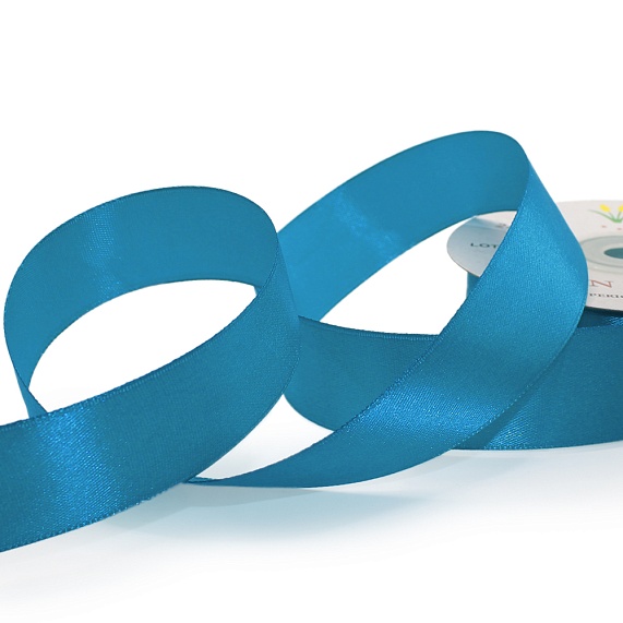 Лента атласная 25 мм  30 ярд Н бирюзовый 146 – №1
