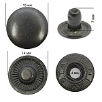 Кнопка Альфа d=15 мм металл   720 шт NS никель – №3