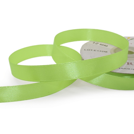 Лента атласная 12 мм  30 ярд Н салатовый 128 – №1