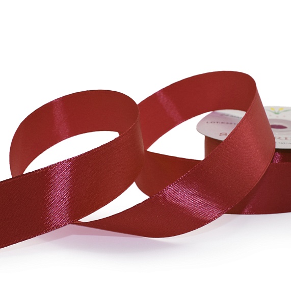 Лента атласная 25 мм  30 ярд Н красный 079 – №1