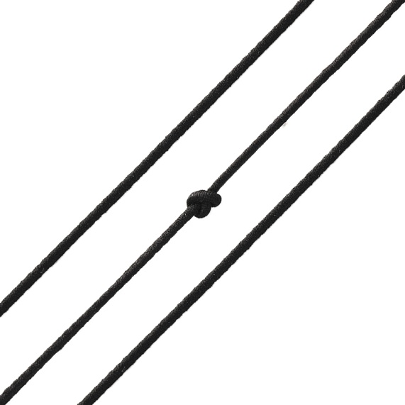 Резинка шляпная d=2,5 мм 100 м А черный – №1