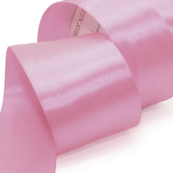 Лента атласная 50 мм  30 ярд Н розовый 049 – №1