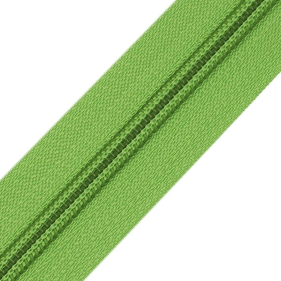 Молния рулонная  Т5 14 гр/м 200 м К/О зеленый светлый 237 – №1