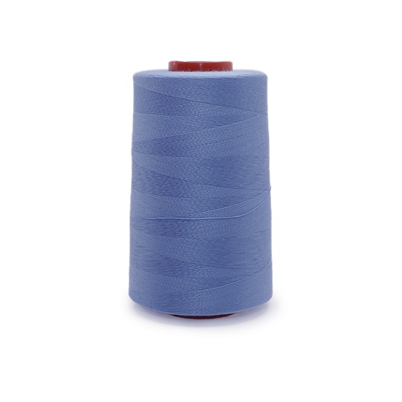 Нитки полиэстер 40/2 5000 ярд   Серебряная Нить голубой 1284 – №1