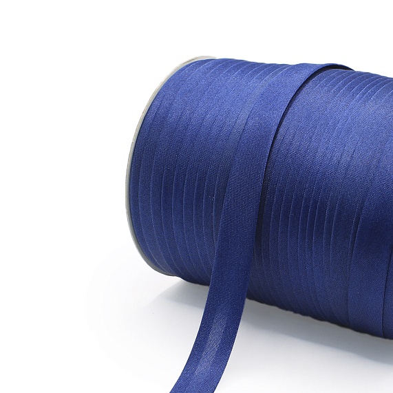 Косая бейка атласная  16 мм 132 м Н васильковый 049 – №1