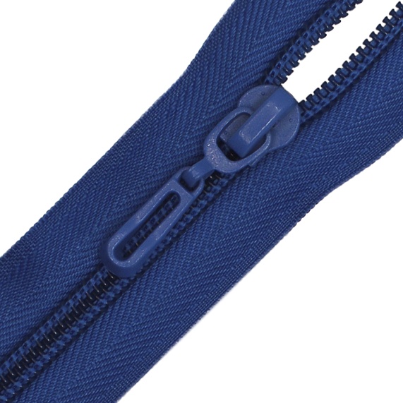 Молния спиральная 55 см Т5 разъемная  Лидер васильковый 115 – №1