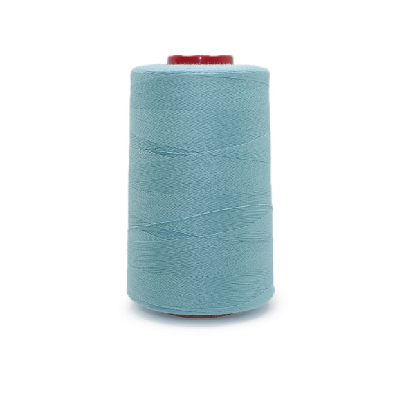 Нитки полиэстер 40/2 5000 ярд   Серебряная Нить голубой 1253 – №1